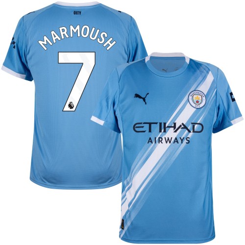 Manchester City Hemmatröja Marmoush 7 2025–2026 Barn Manchester City Hemmatröja Marmoush 7 2025–2026 Barn